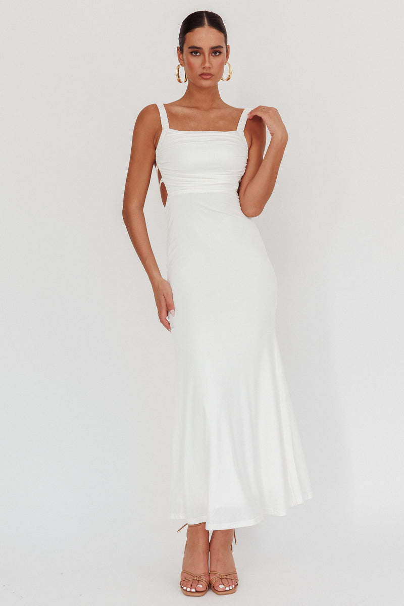Dream Crush Lace-Up Back Maxi Dress Pink