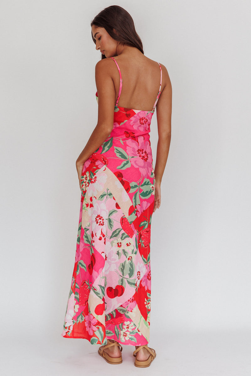 Pretty in Pink A-Line Net Maxi Dress
