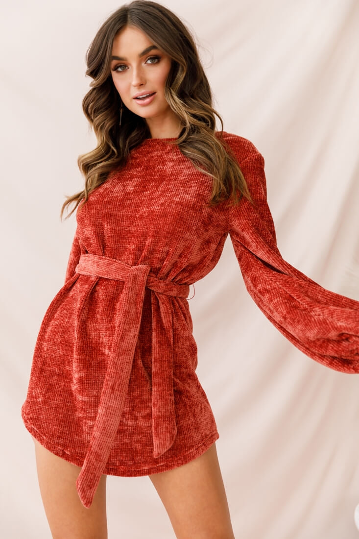 velvet knitted dresses Diva Yarn Knit Dress Rust Character: Ariel Color:MOL Combining ease and elegance Jerry Cantrell Vintage Blue