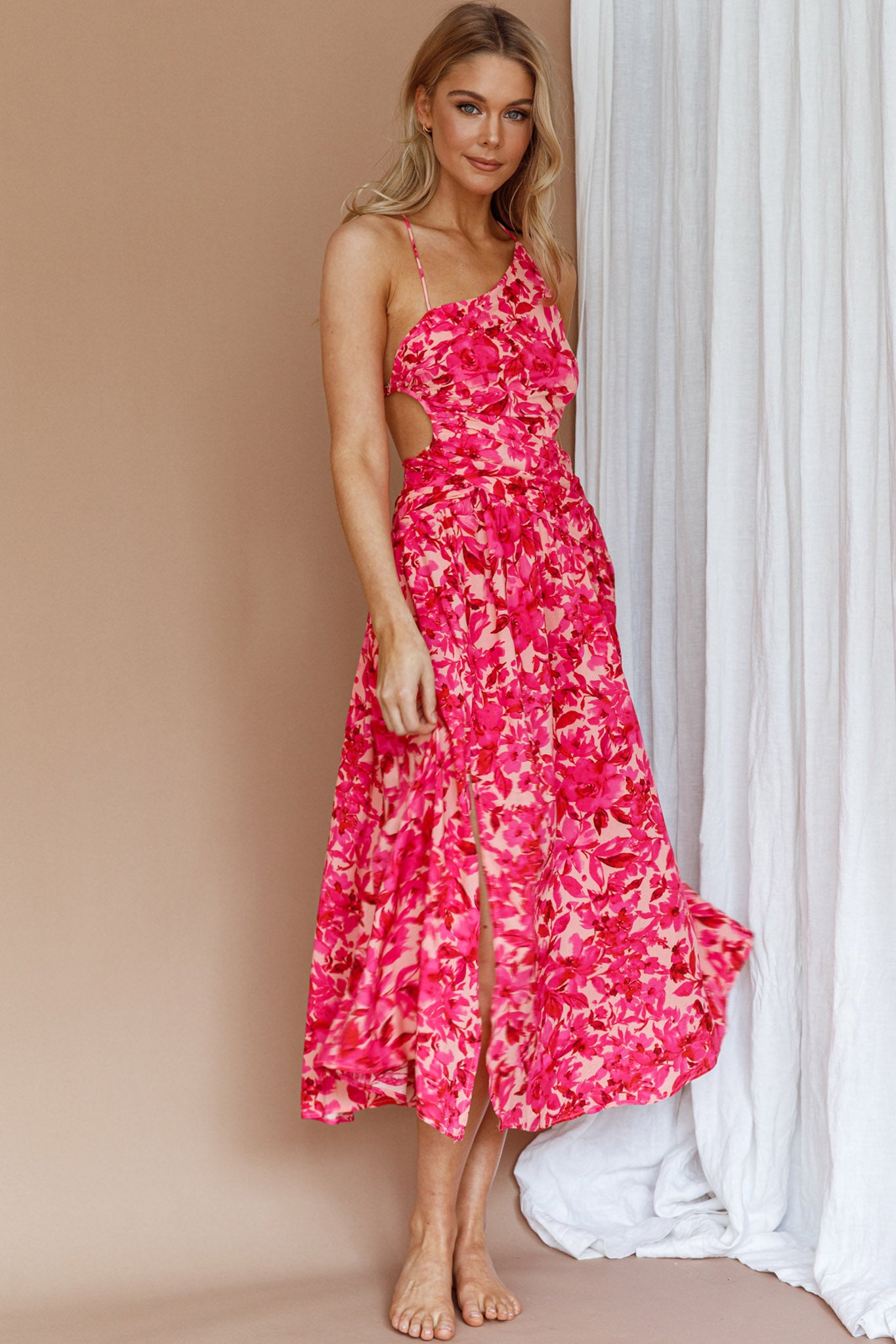 pink floral dress australia long sleeve floral dress australia Goldie