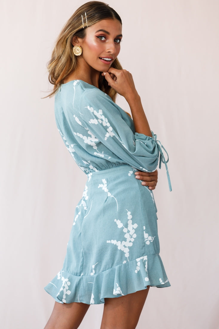 Stavroulla Tie-Front Three Quarter Sleeve Dress White