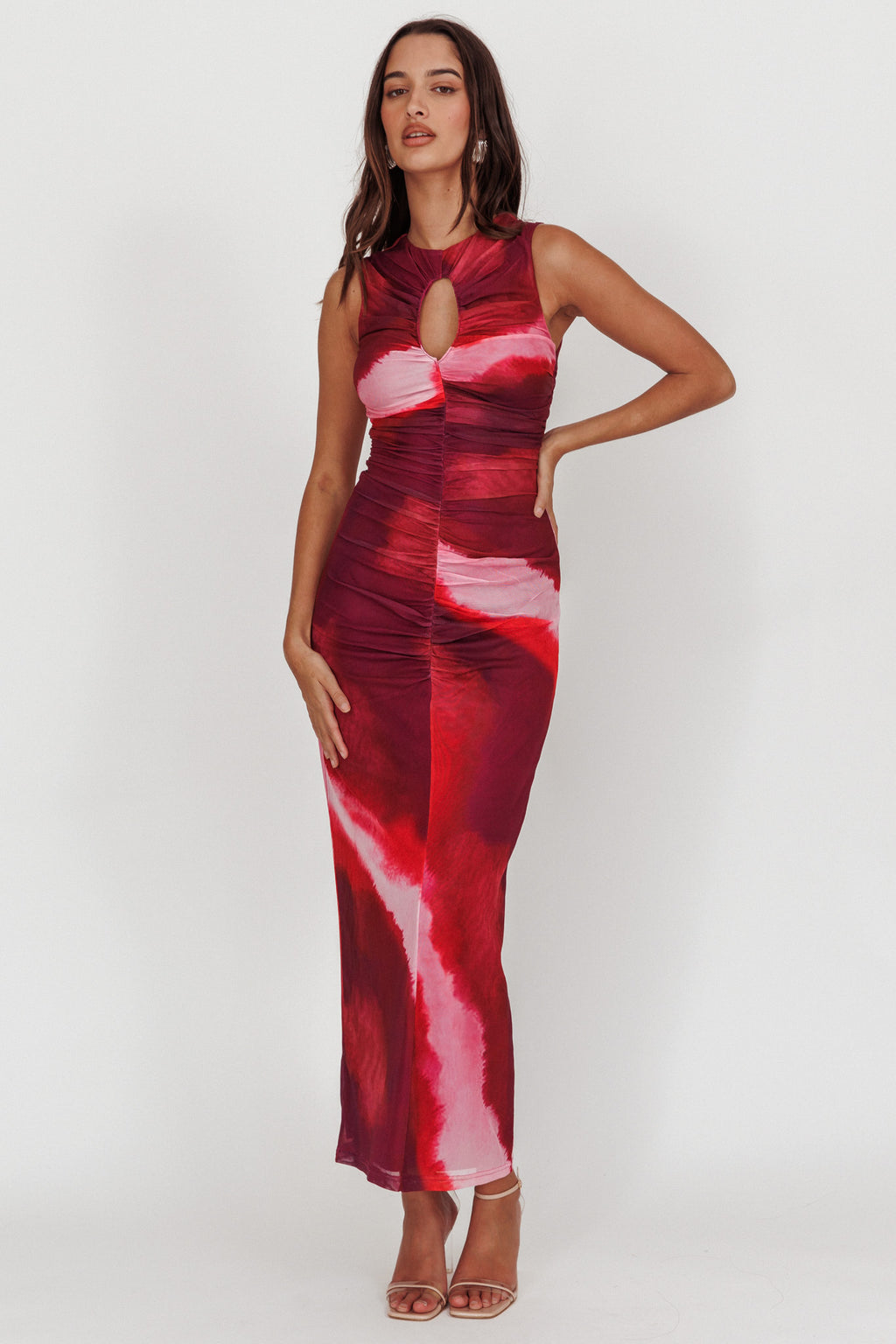 Star Keeper Bodycon Keyhole Maxi Dress Purple by Selfie Leslie Australia