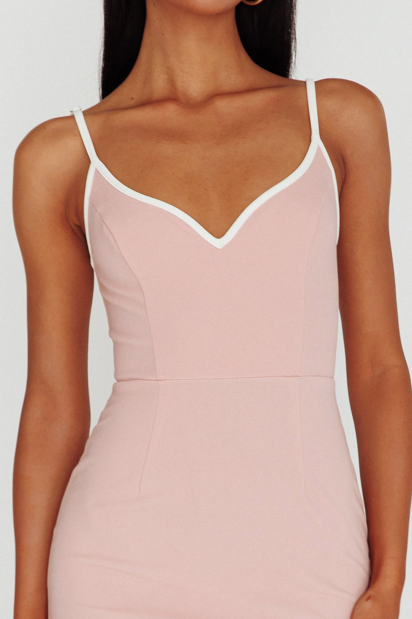 Kandis Low Back Midi Dress Rose by Selfie Leslie Australia