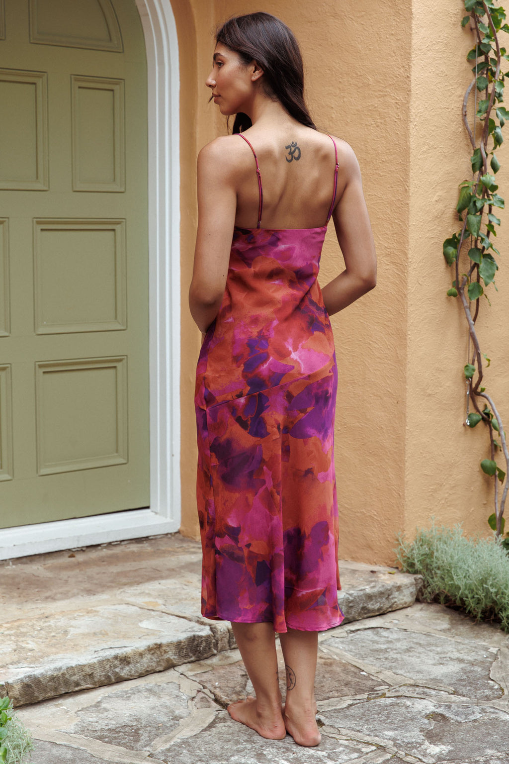 Well Versed Pleated Bust Front Split Dress Dark Rose by Selfie Leslie Australia