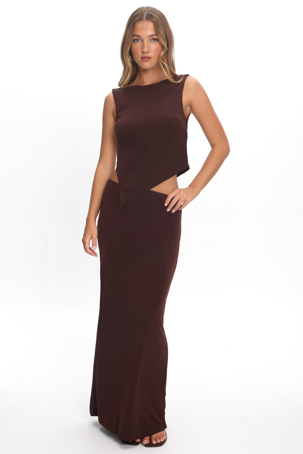 Palos Verdes Skirt Chocolate by Selfie Leslie Australia