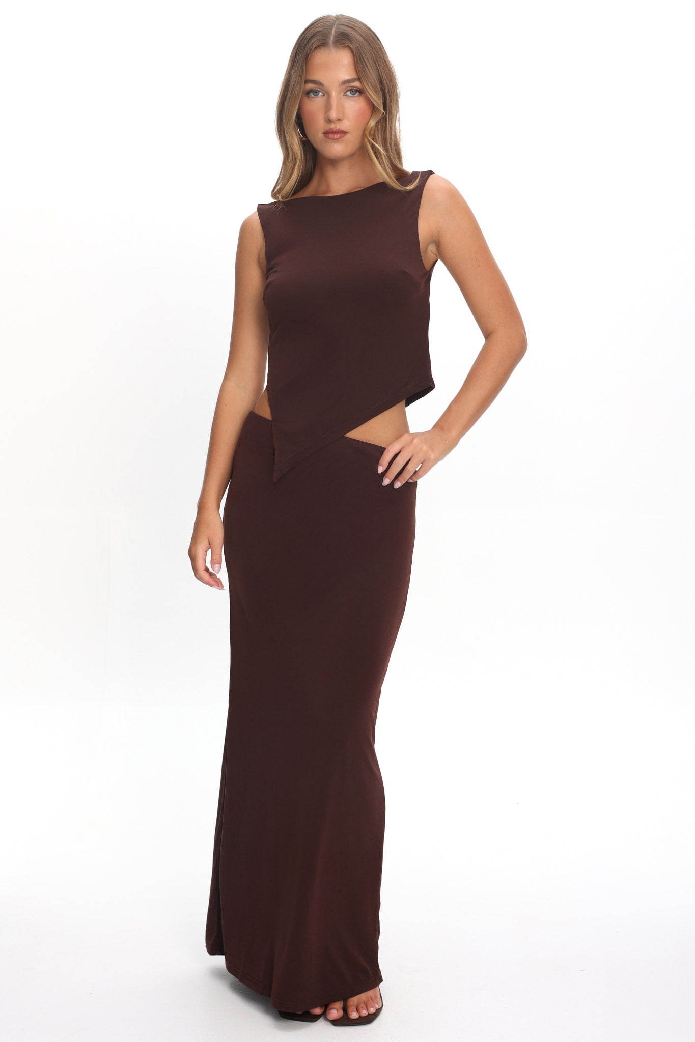 Palos Verdes Skirt Chocolate by Selfie Leslie Australia