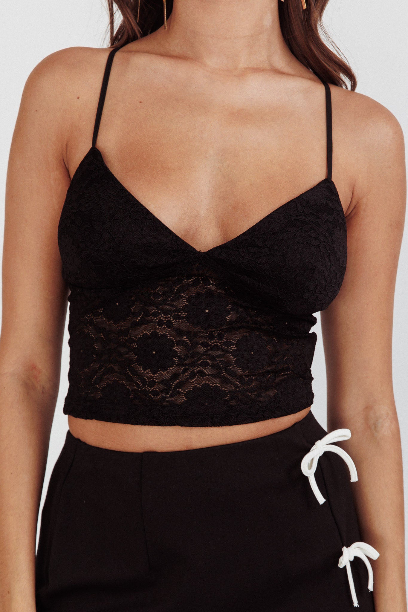Patrina Lace Cami Top Black by Selfie Leslie Australia