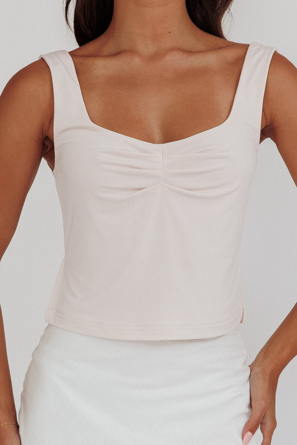 Tricia Pintuck Bust Top Bone by Selfie Leslie Australia