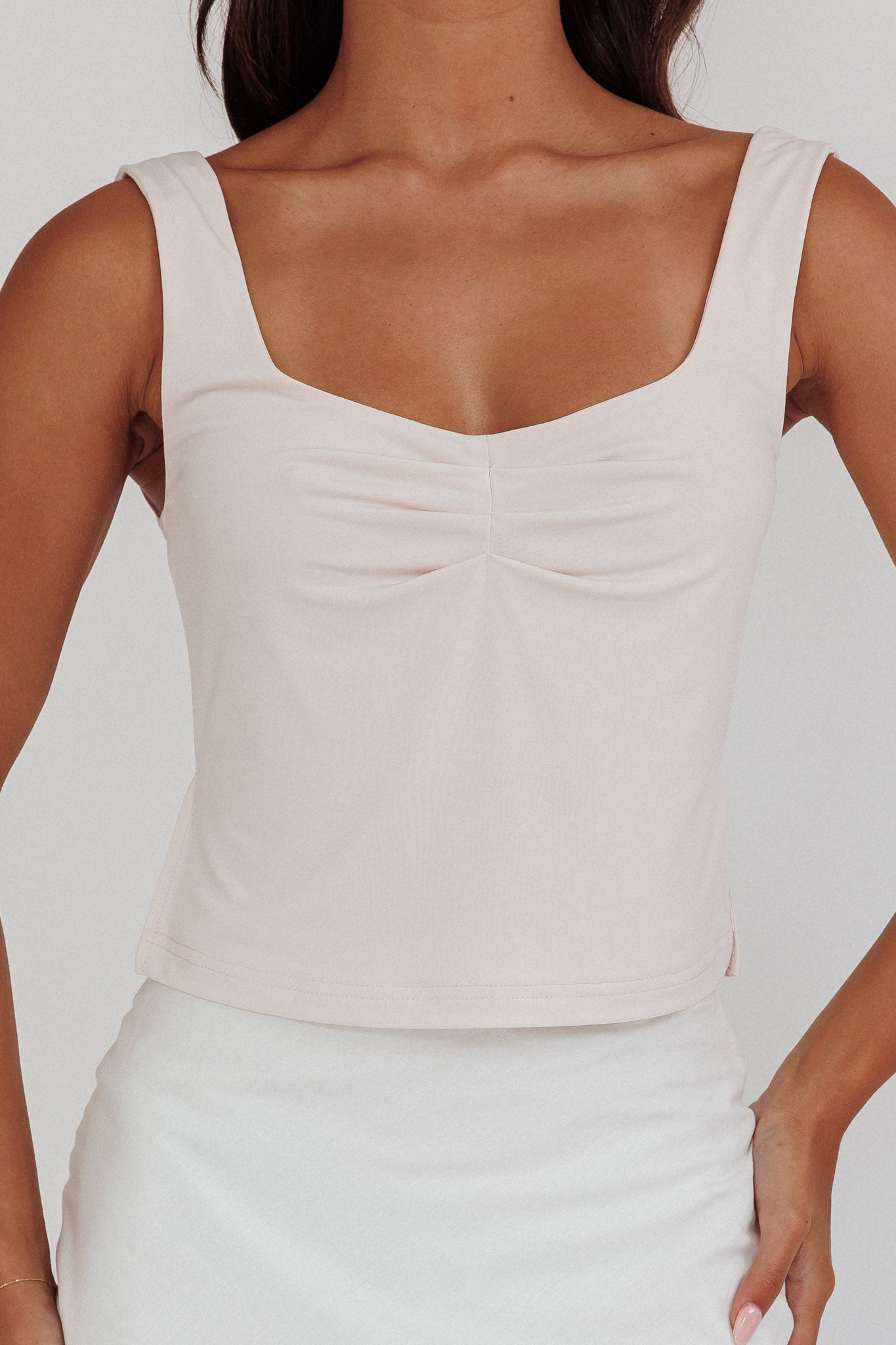 Tricia Pintuck Bust Top Bone by Selfie Leslie Australia
