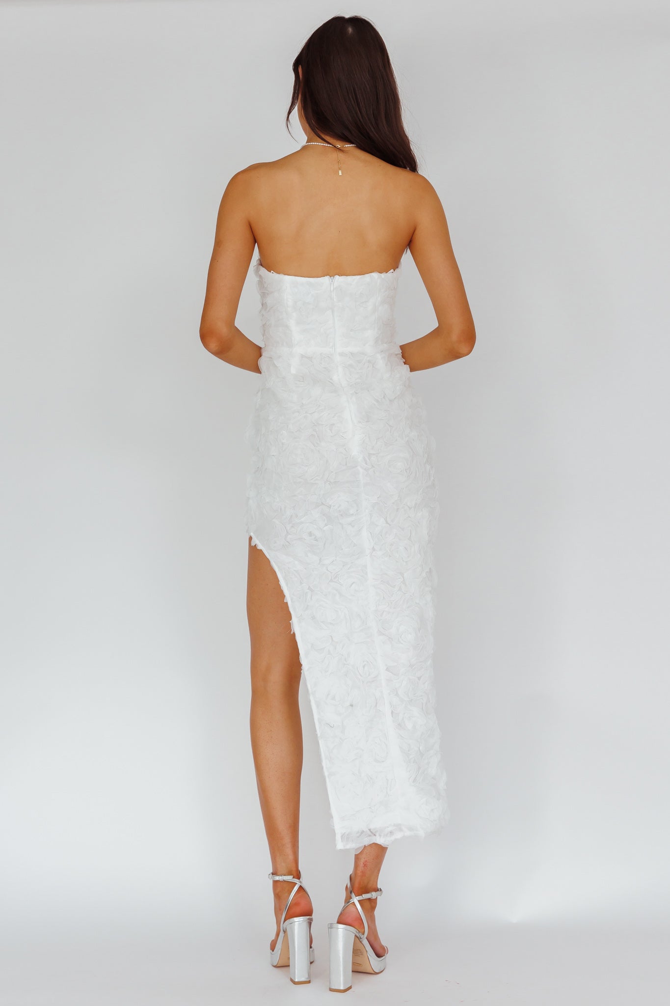 In Paris Embellished Midi Dress White by Selfie Leslie Australia