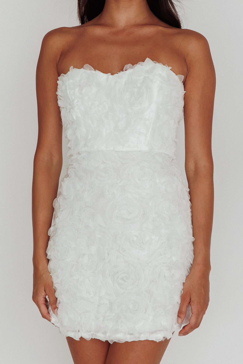 In Paris Embellished Mini Dress White by Selfie Leslie Australia