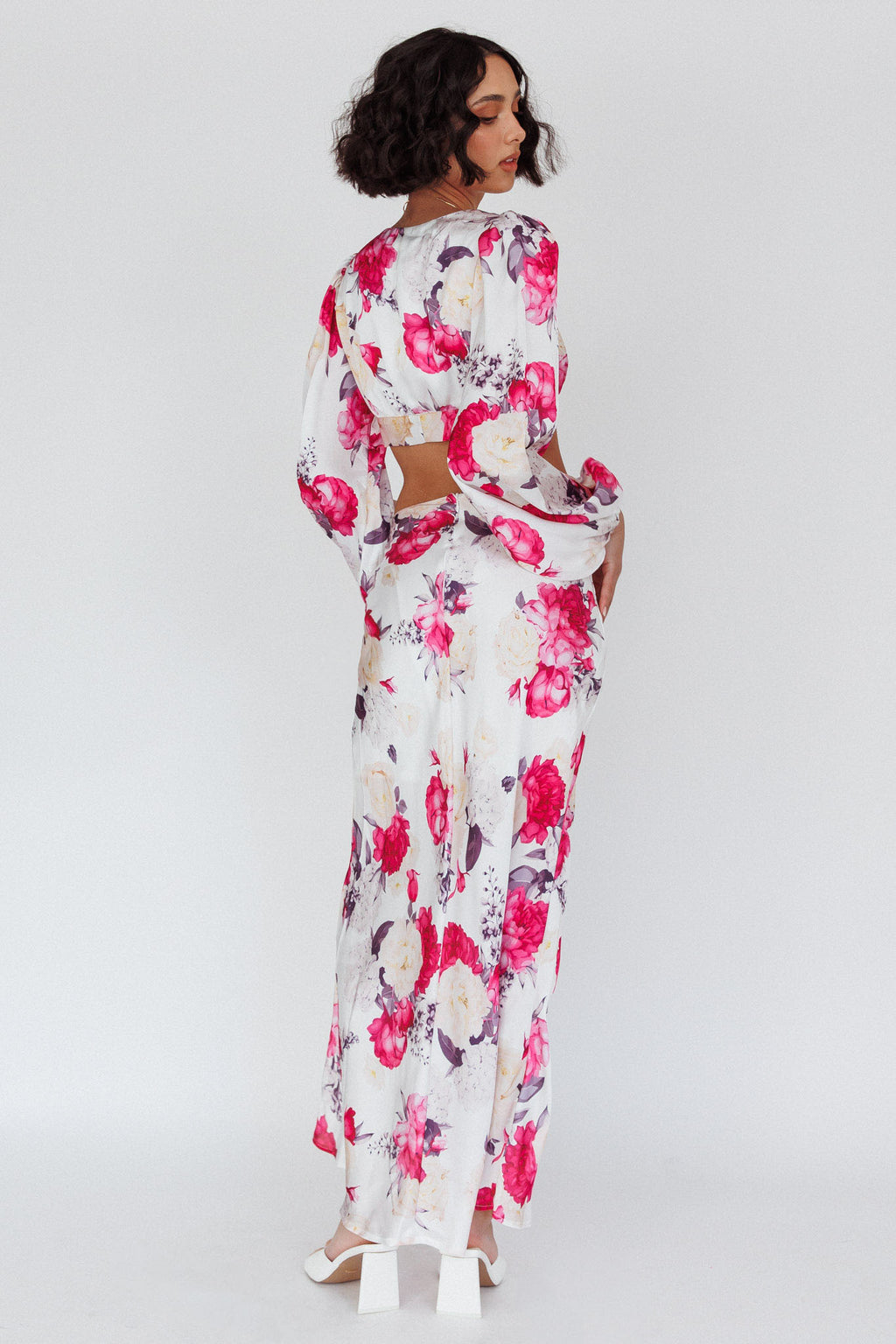 Meet Me In Fiji Maxi Skirt Floral Pink by Selfie Leslie Australia