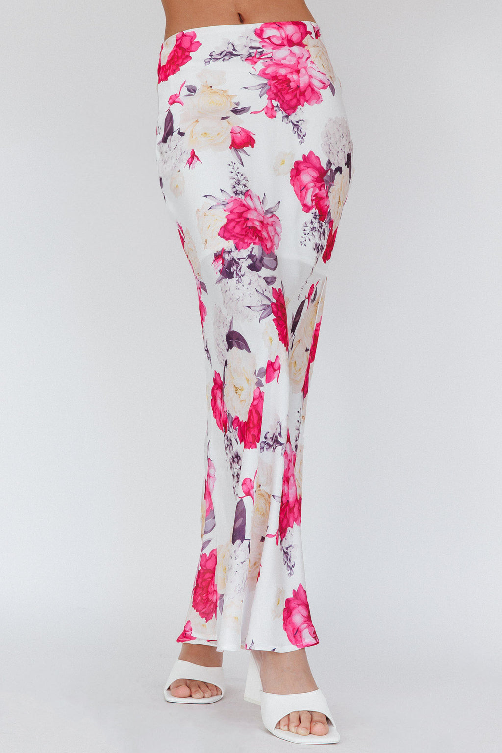 Meet Me In Fiji Maxi Skirt Floral Pink by Selfie Leslie Australia