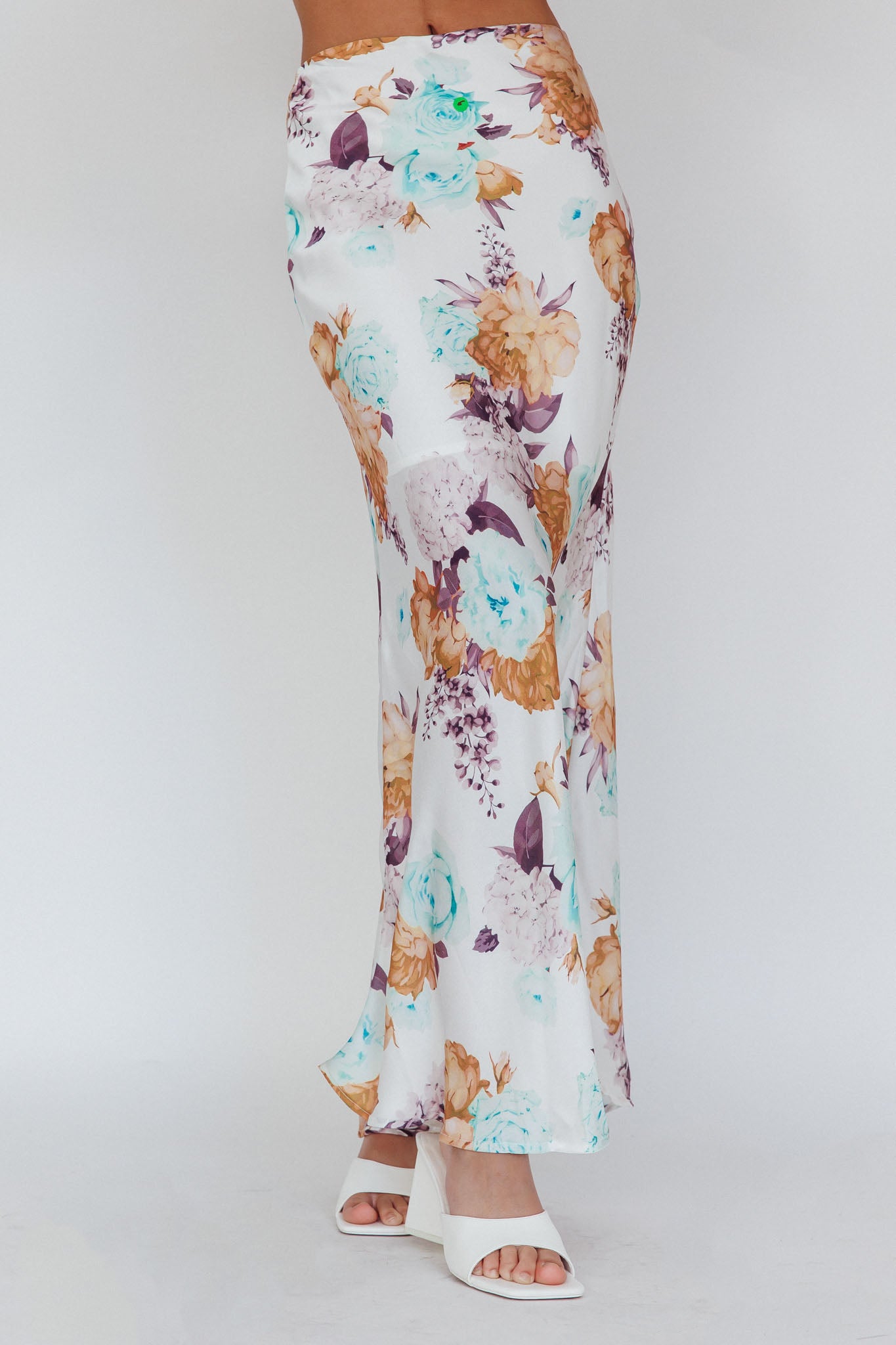 Meet Me In Fiji Maxi Skirt Floral Yellow by Selfie Leslie Australia