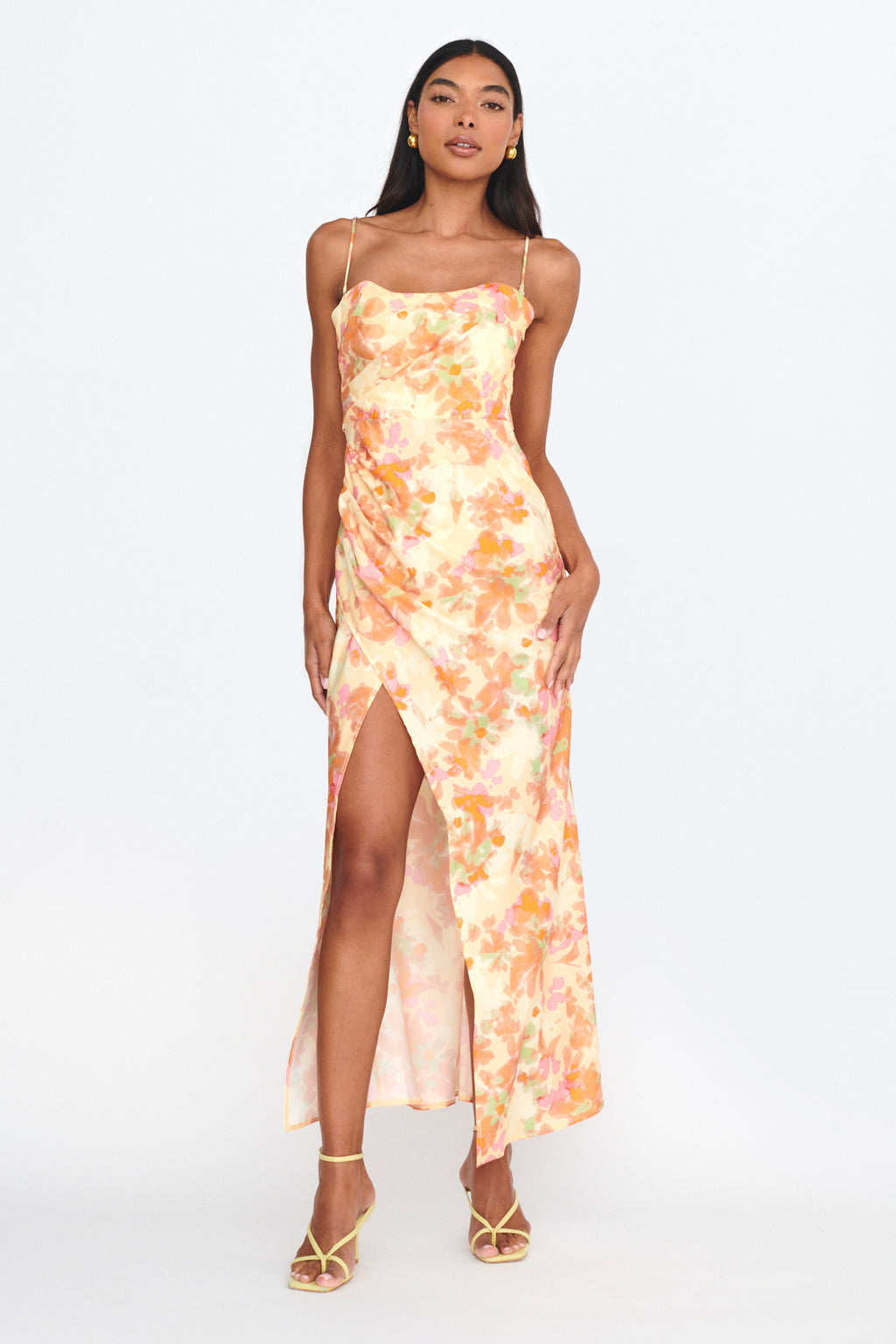 Marianna Twist Back Maxi Dress Green by Selfie Leslie Australia