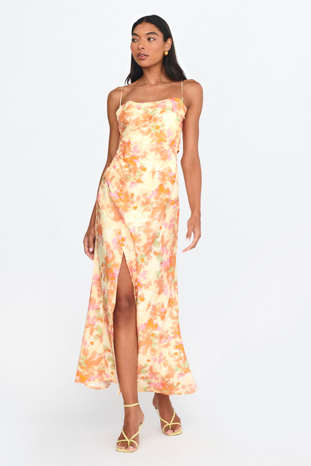 Marianna Twist Back Maxi Dress Green by Selfie Leslie Australia