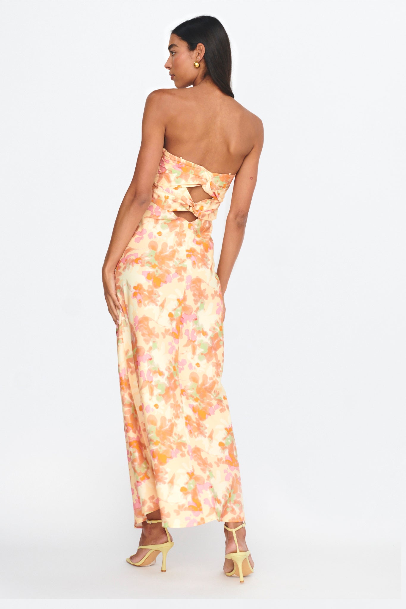 Marianna Twist Back Maxi Dress Green by Selfie Leslie Australia