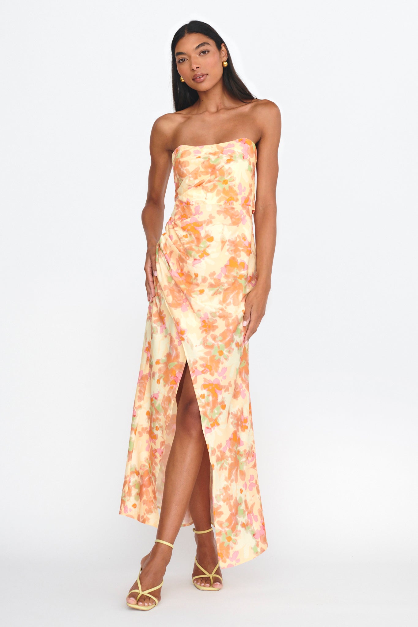 Marianna Twist Back Maxi Dress Green by Selfie Leslie Australia