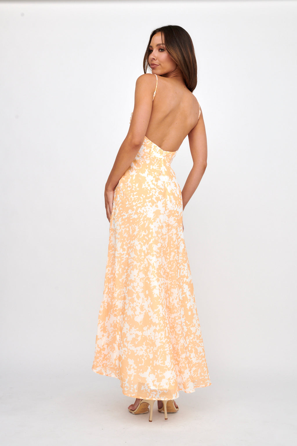 Huda U-Wire Bust Low Back Maxi Dress Yellow by Selfie Leslie Australia
