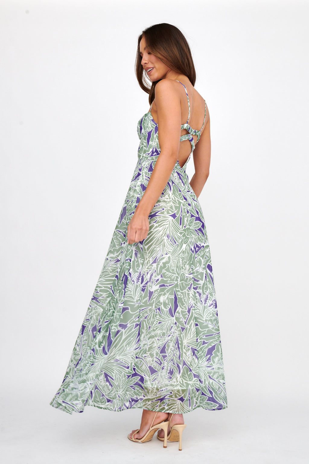 Kindred Love Gathered Bust Maxi Dress Blue by Selfie Leslie Australia