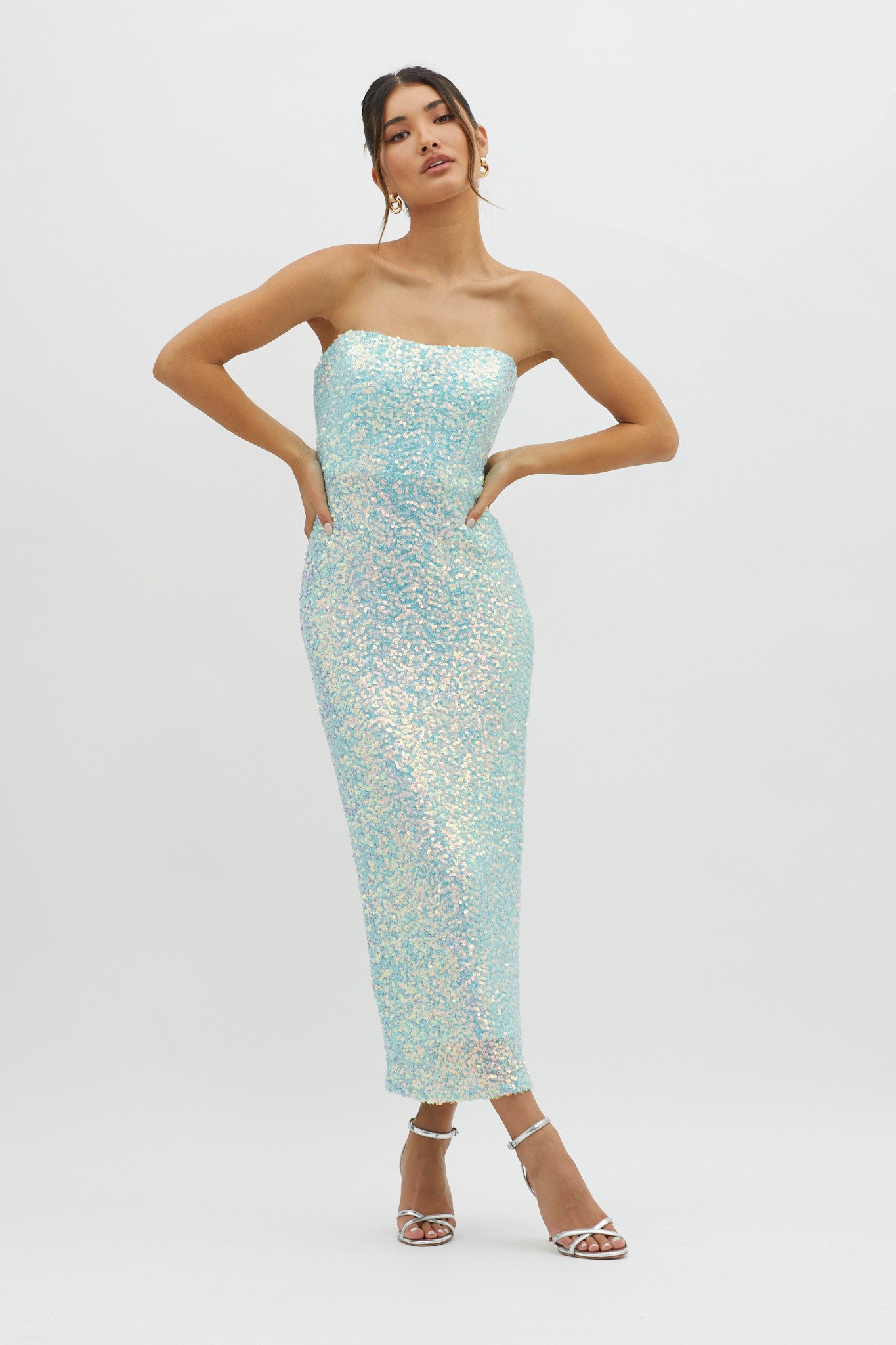 C'est Moi Sequin Laced Back Blue by Selfie Leslie Australia