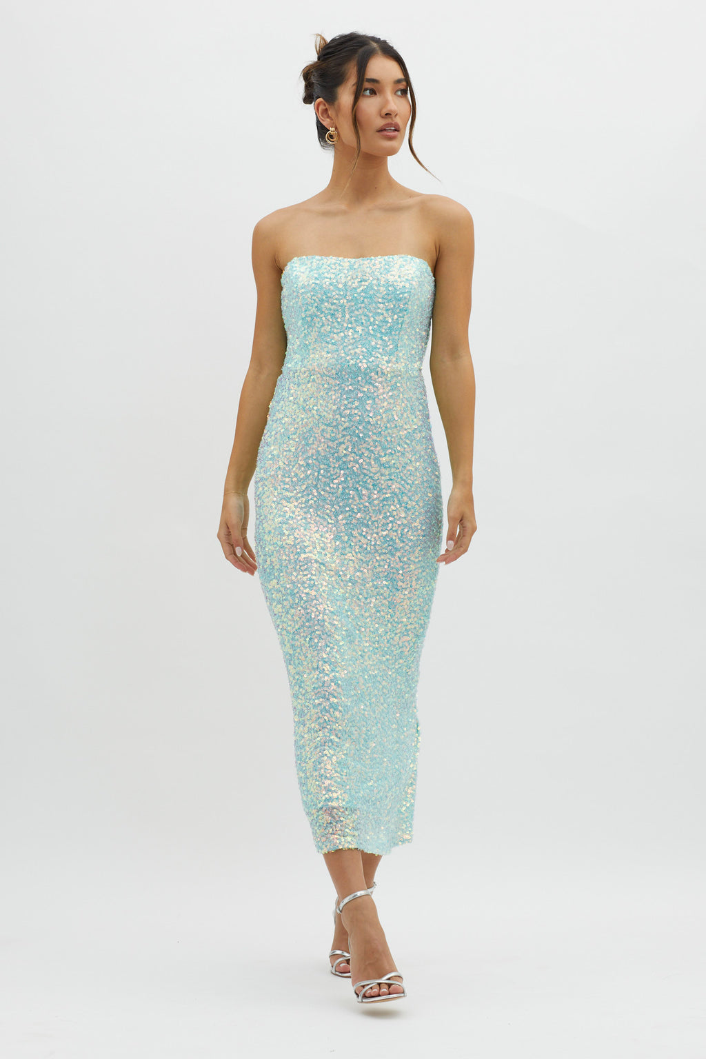 C'est Moi Sequin Laced Back Blue by Selfie Leslie Australia