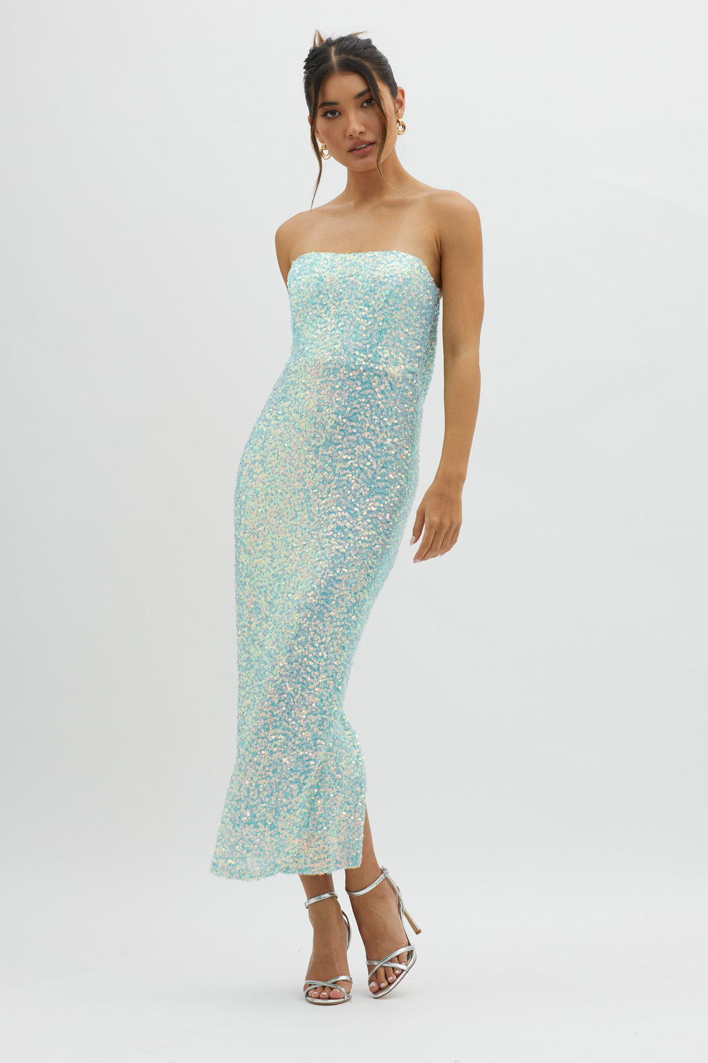 C'est Moi Sequin Laced Back Blue by Selfie Leslie Australia
