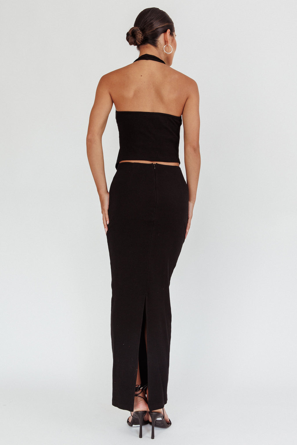 Blackthorn Maxi Skirt Black by Selfie Leslie Australia