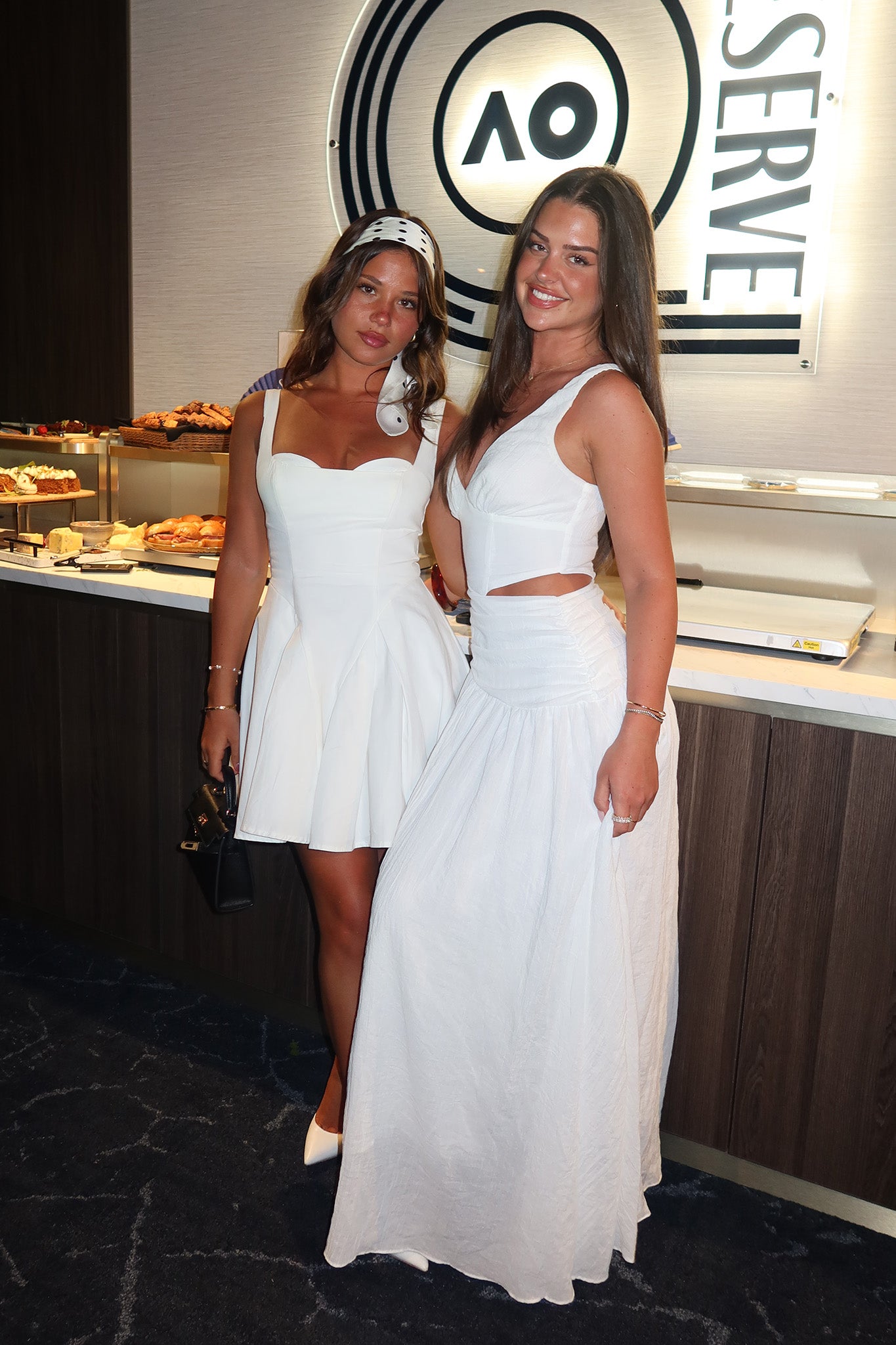 First Dates Waist Cut-Out Maxi Dress White by Selfie Leslie Australia