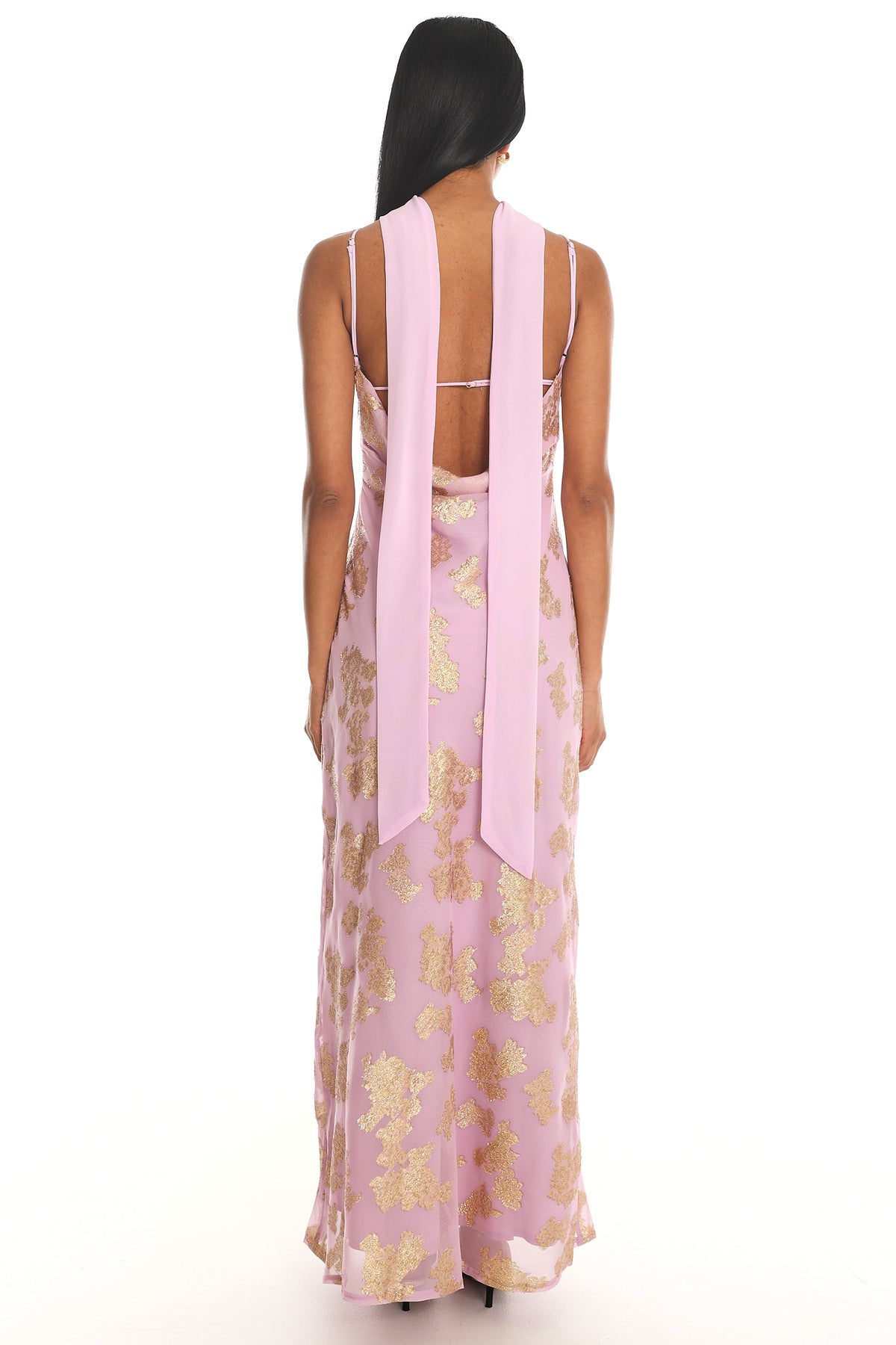 Helsi Cowl Back Maxi Dress Pink by Selfie Leslie Australia