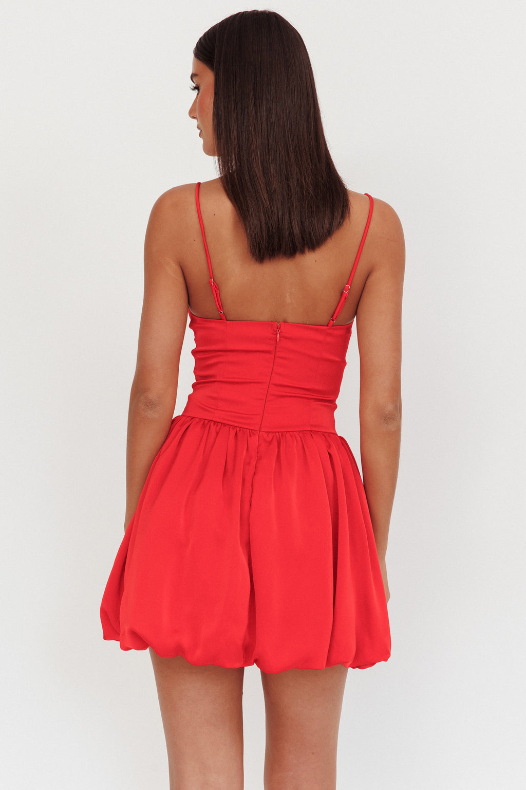 Eye Catching Balloon Skirt Mini Dress Red by Selfie Leslie Australia