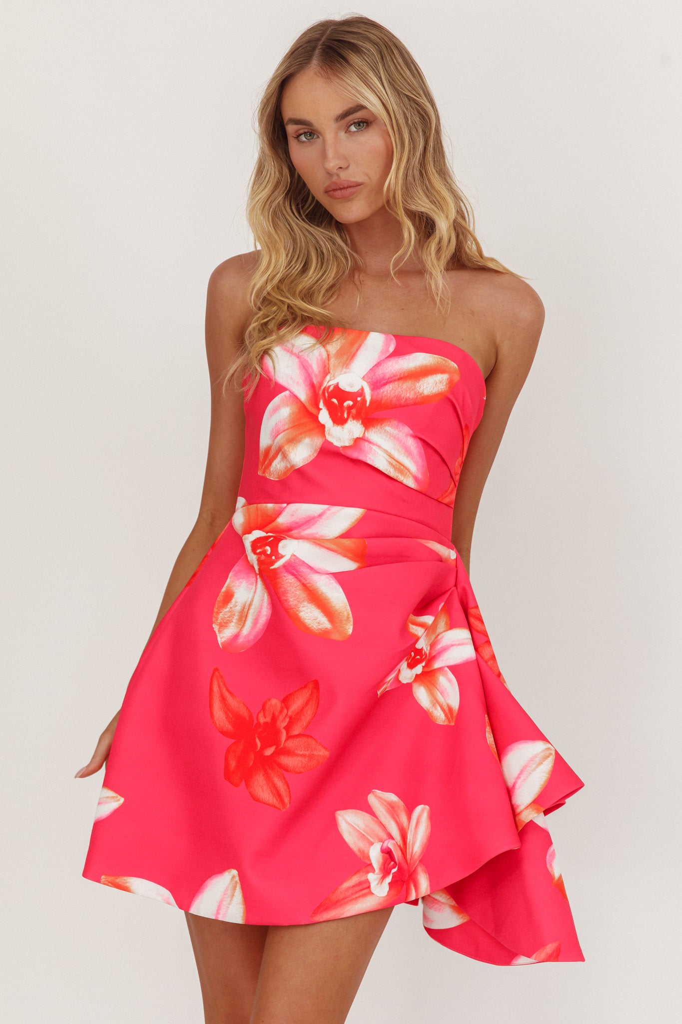 Minnesota Strapless Mini Dress Orchid Pink by Selfie Leslie Australia