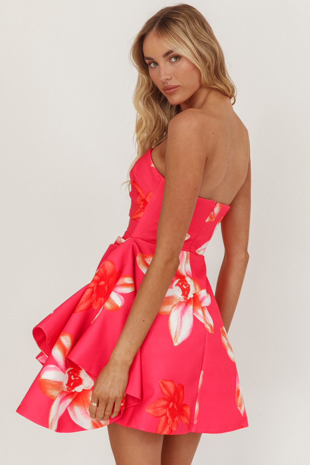 Minnesota Strapless Mini Dress Orchid Pink by Selfie Leslie Australia