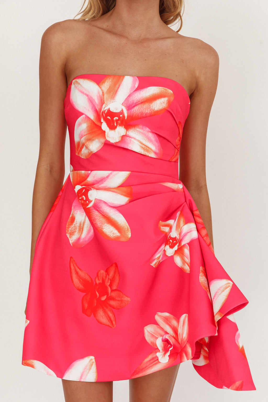 Minnesota Strapless Mini Dress Orchid Pink by Selfie Leslie Australia