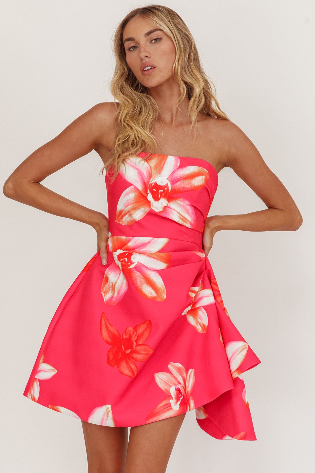 Minnesota Strapless Mini Dress Orchid Pink by Selfie Leslie Australia