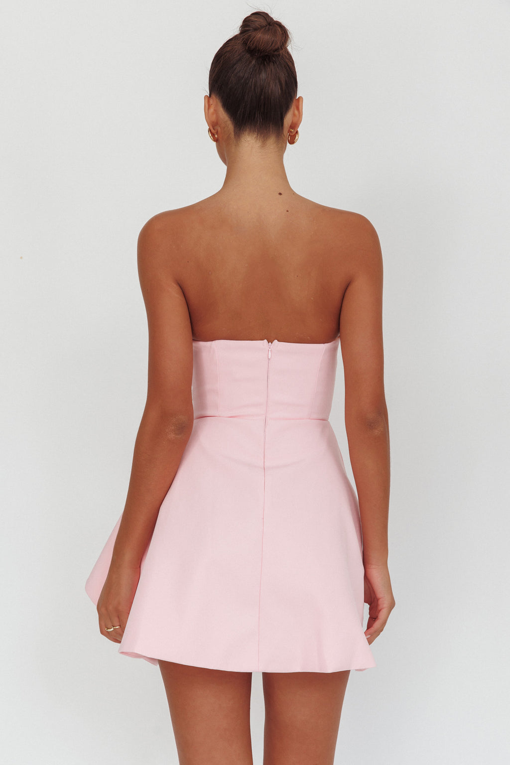 Minnesota Strapless Mini Dress Pink by Selfie Leslie Australia