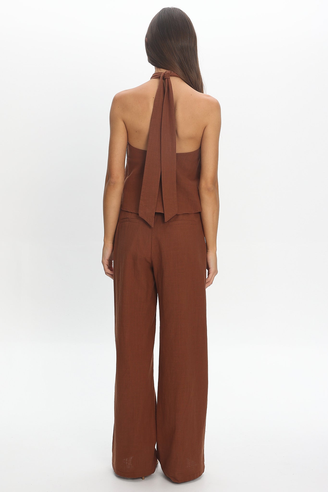 Cheer Wide Leg Pants Chocolate
