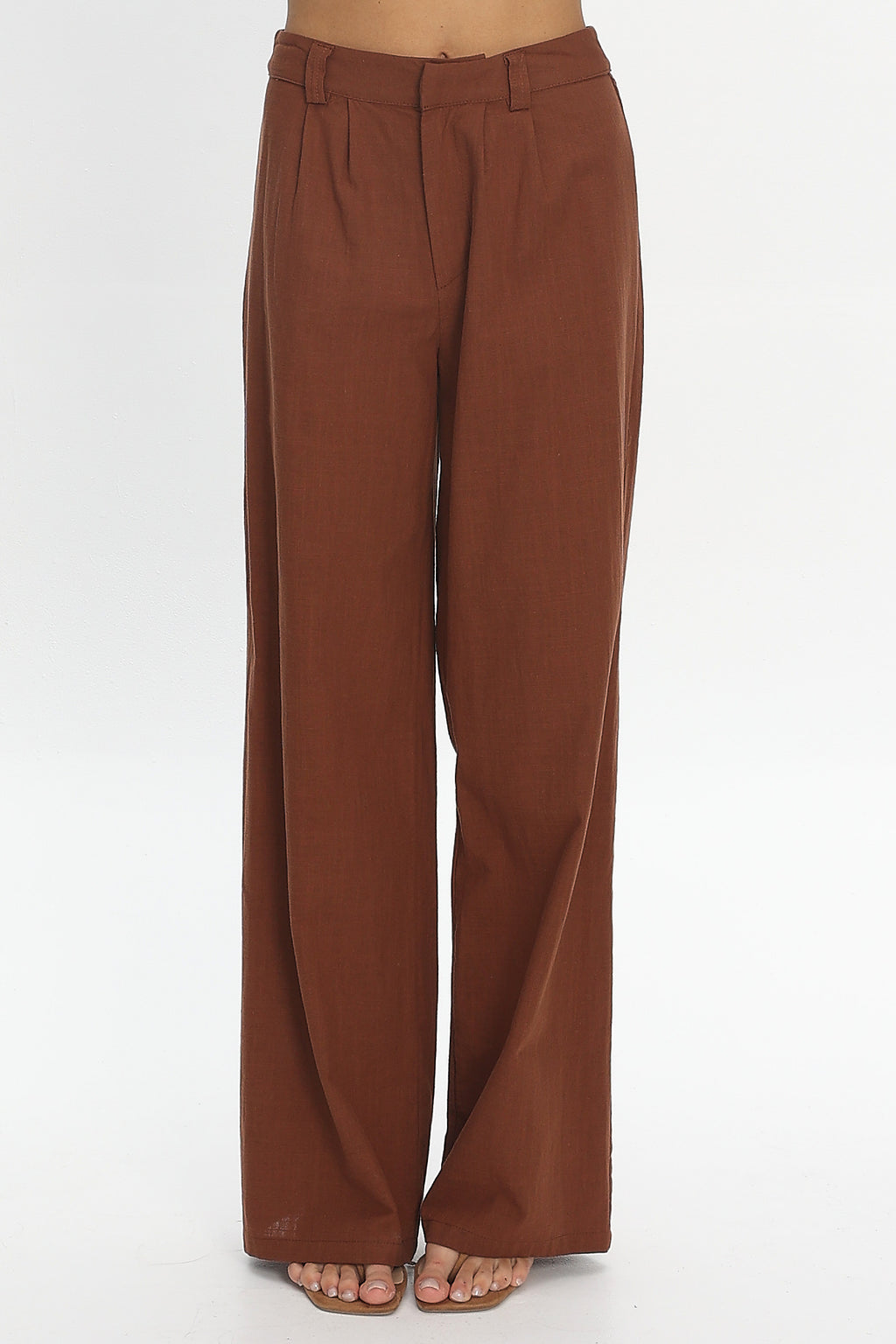 Cheer Wide Leg Pants Chocolate