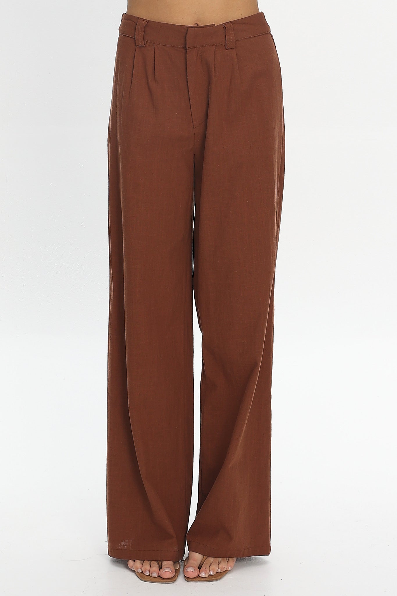 Cheer Wide Leg Pants Chocolate