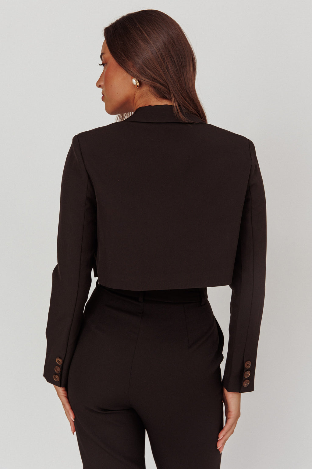 Fridays Open Crop Jacket Black by Selfie Leslie Australia