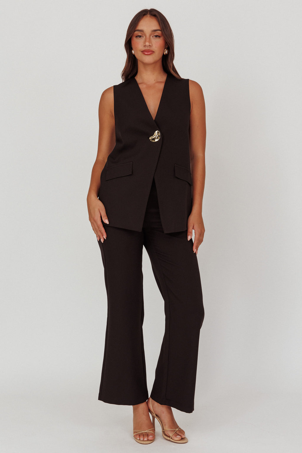 Fair Play High Waist Pants Black by Selfie Leslie Australia