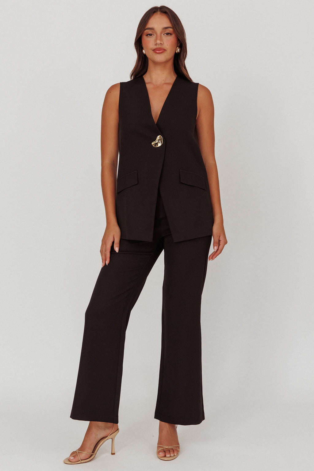 Fair Play High Waist Pants Black by Selfie Leslie Australia