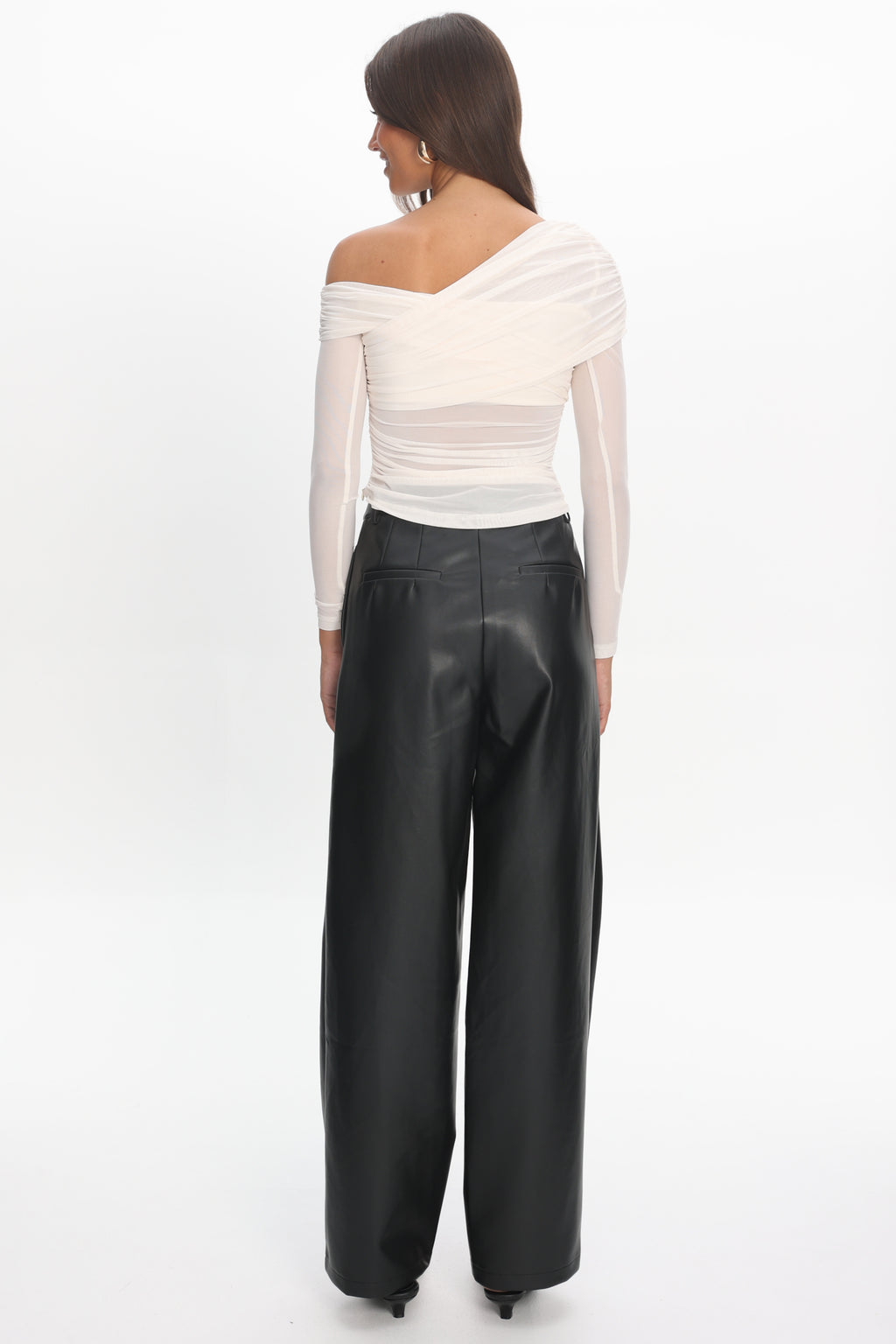 Fair Play Faux Leather Pants Black by Selfie Leslie Australia