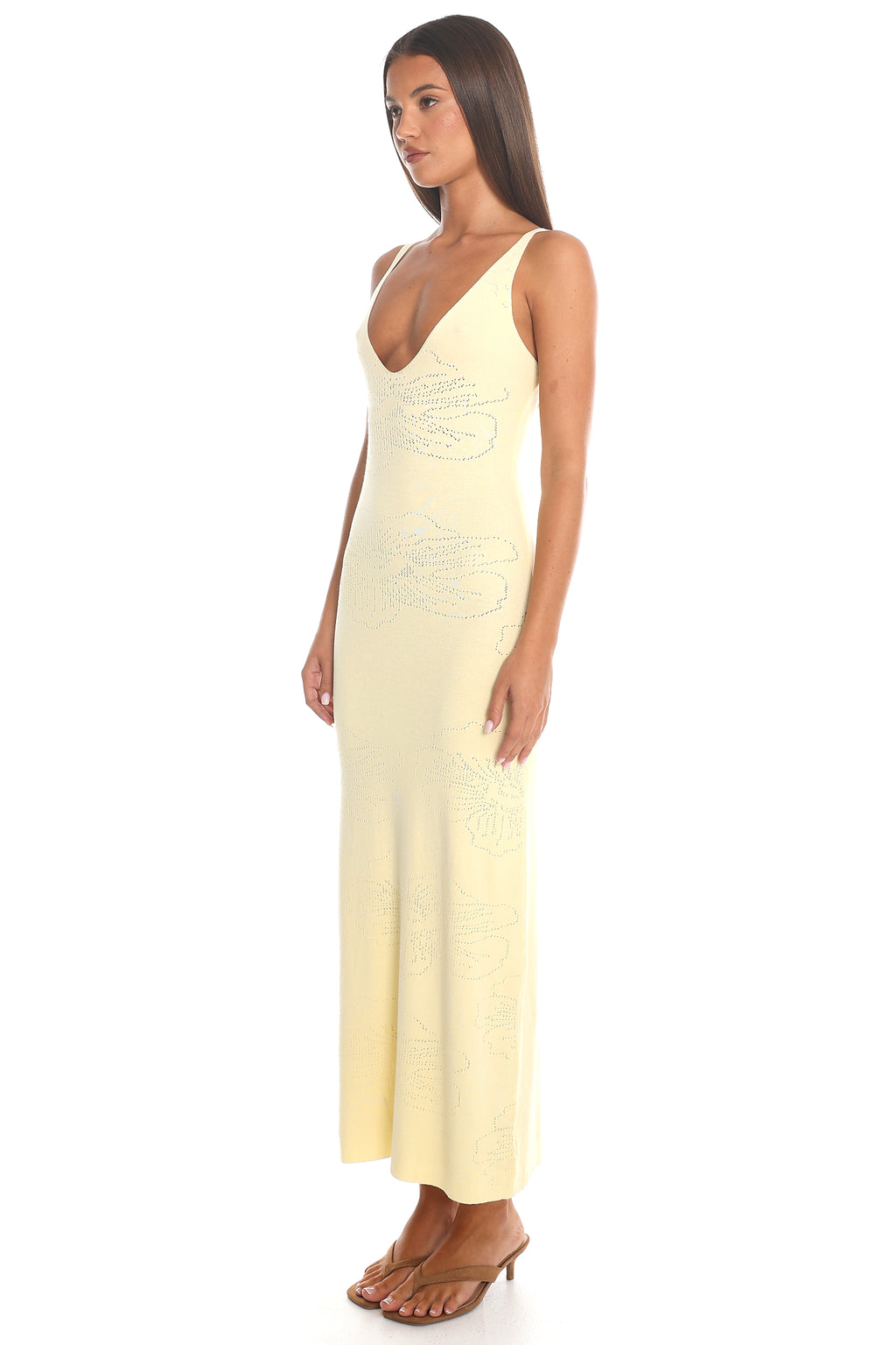 Sunbeam Knit Maxi Dress Butter by Selfie Leslie Australia