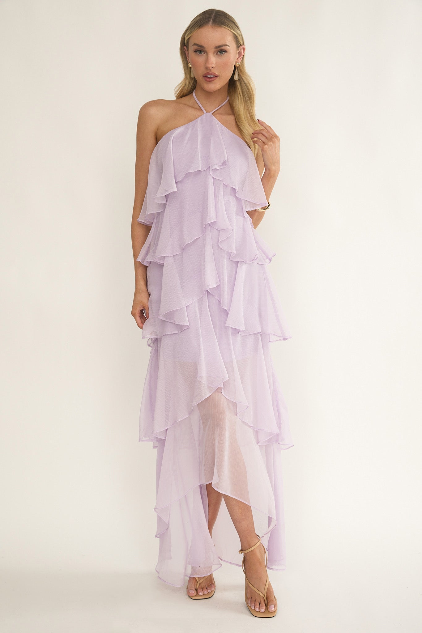 Lilac Ruffled Dress main image 0