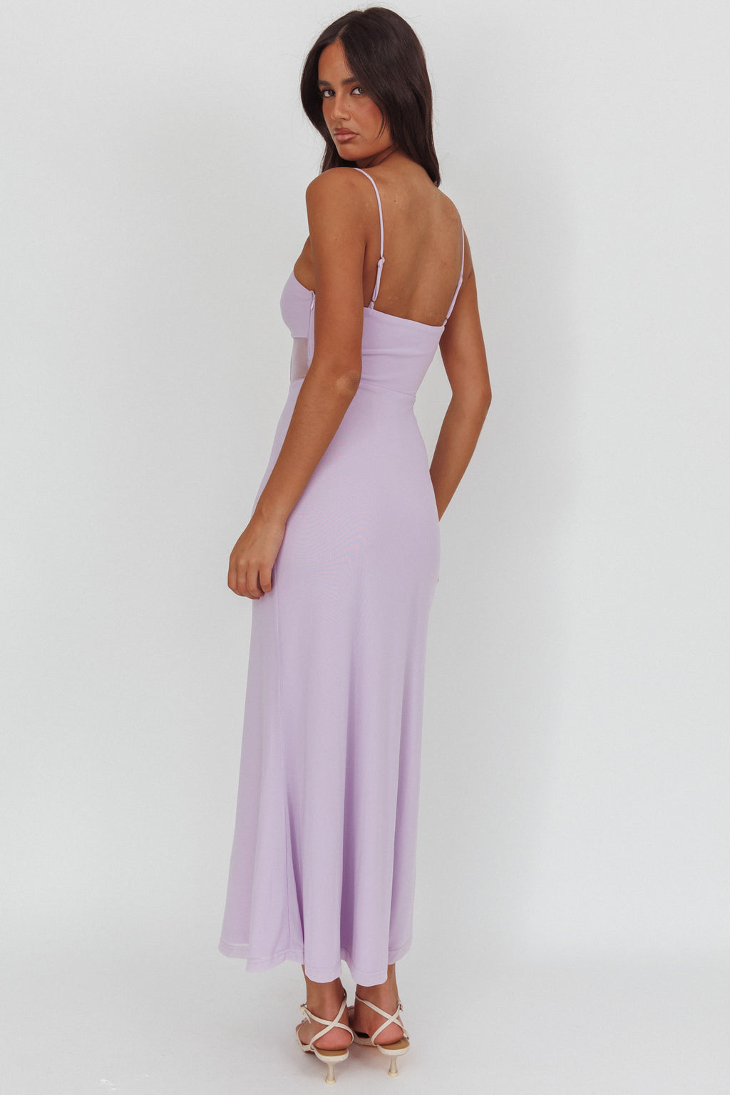 Such A Libra Sheer Bodice Maxi Dress Lilac by Selfie Leslie Australia