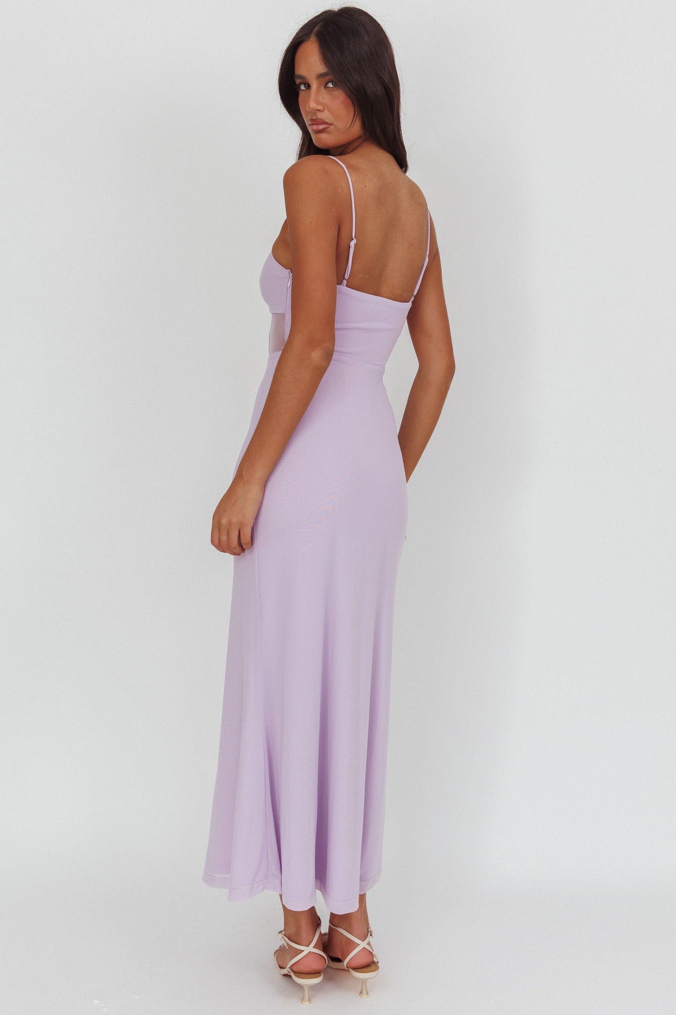 Such A Libra Sheer Bodice Maxi Dress Lilac by Selfie Leslie Australia