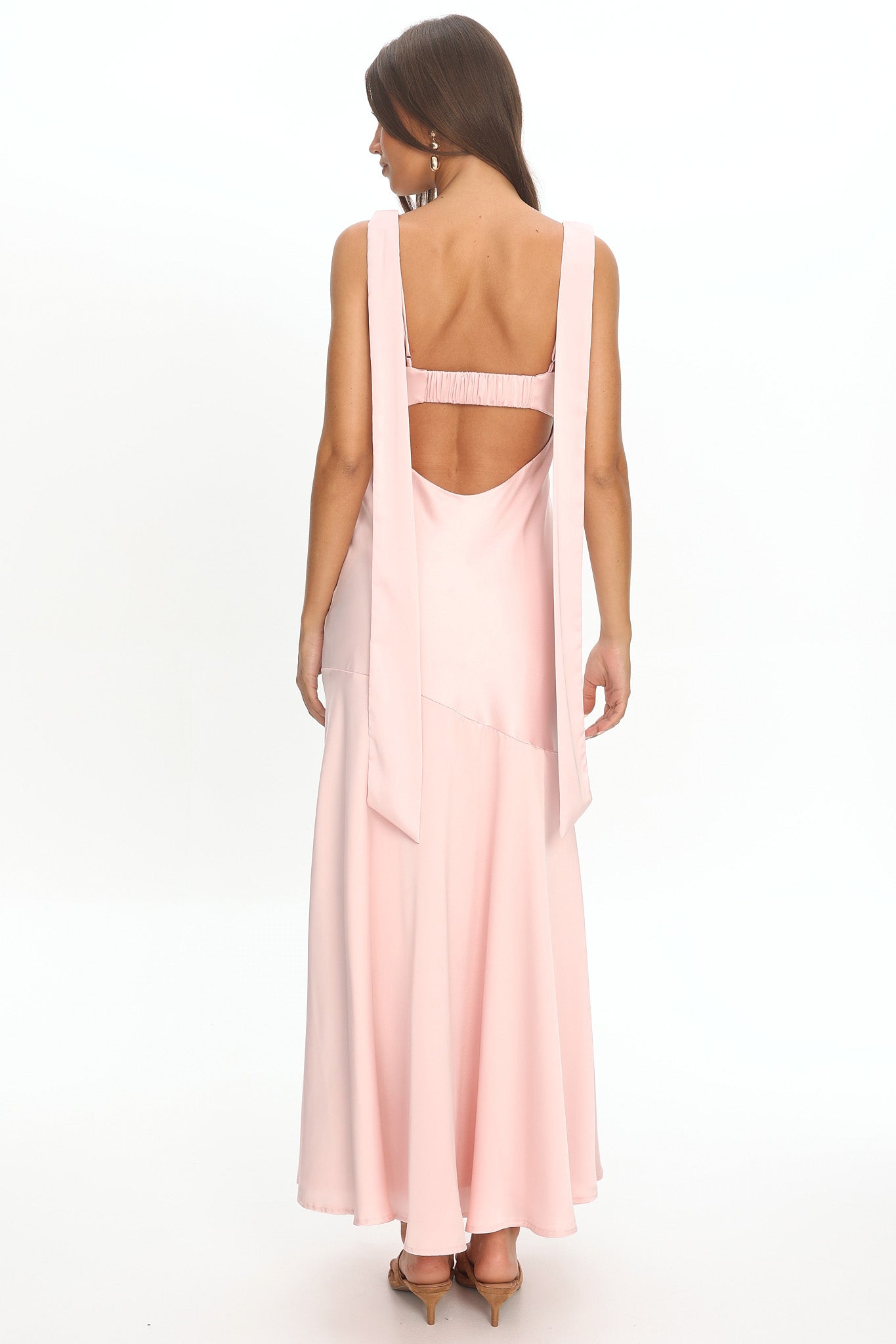 Second Glances Pleat bust Maxi Dress Pink by Selfie Leslie Australia