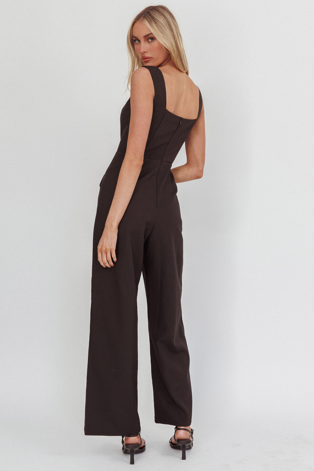 Atheena Faux Pocket Jumpsuit Black by Selfie Leslie Australia