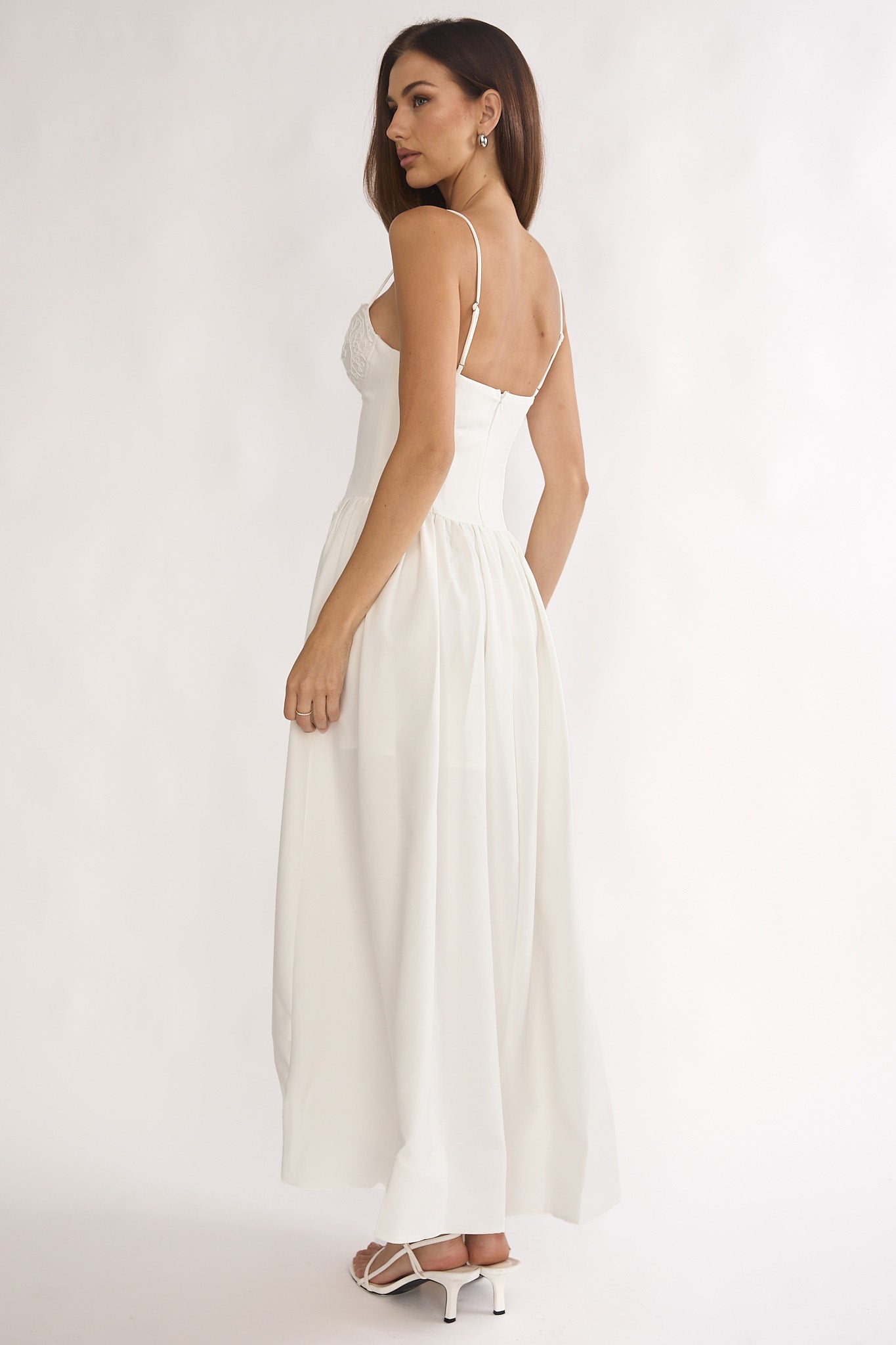 I'm Yours High-Low Hem Maxi Dress White by Selfie Leslie Australia